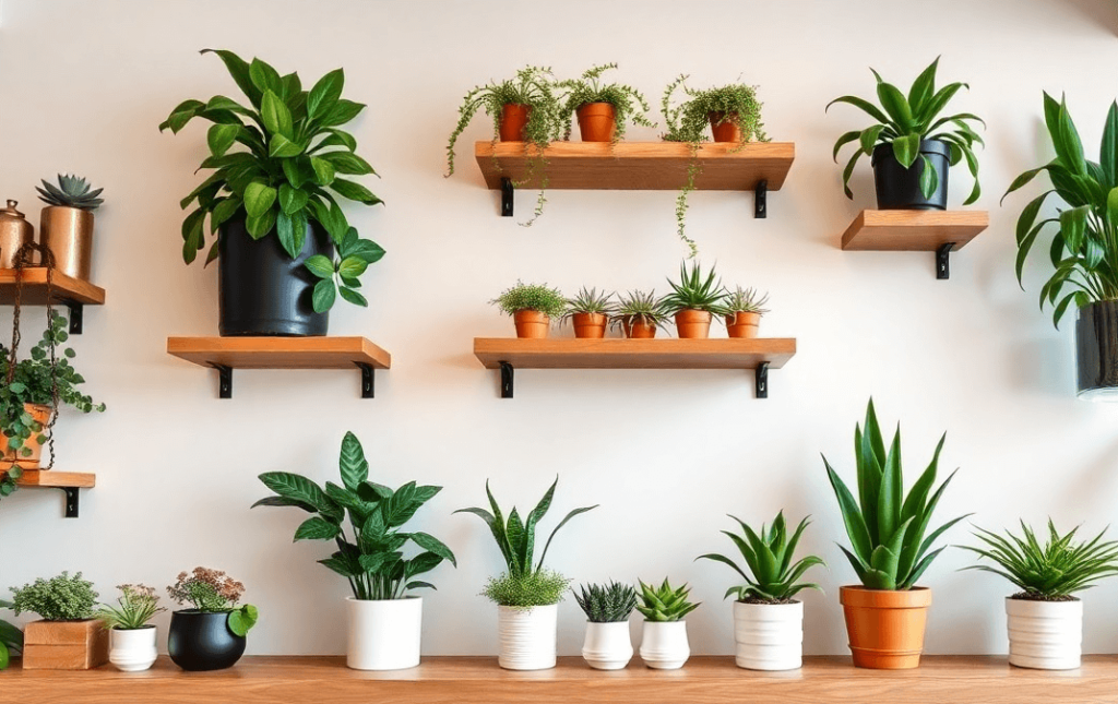 Plants with Shelving Arrangements