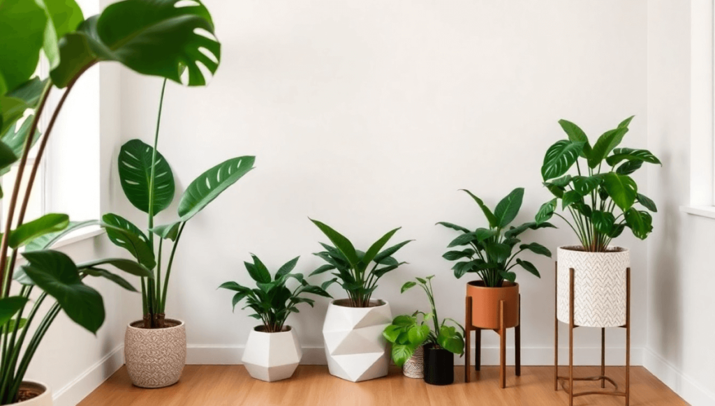 Statement Corners Using Trendy Plants