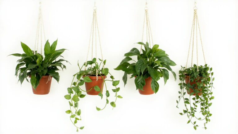 Editorial indoor plant photography for spider plant care article