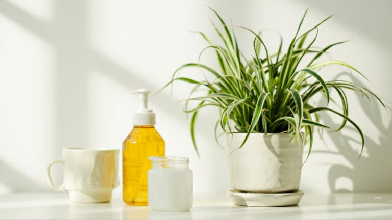 Educational editorial photo for spider plant care article