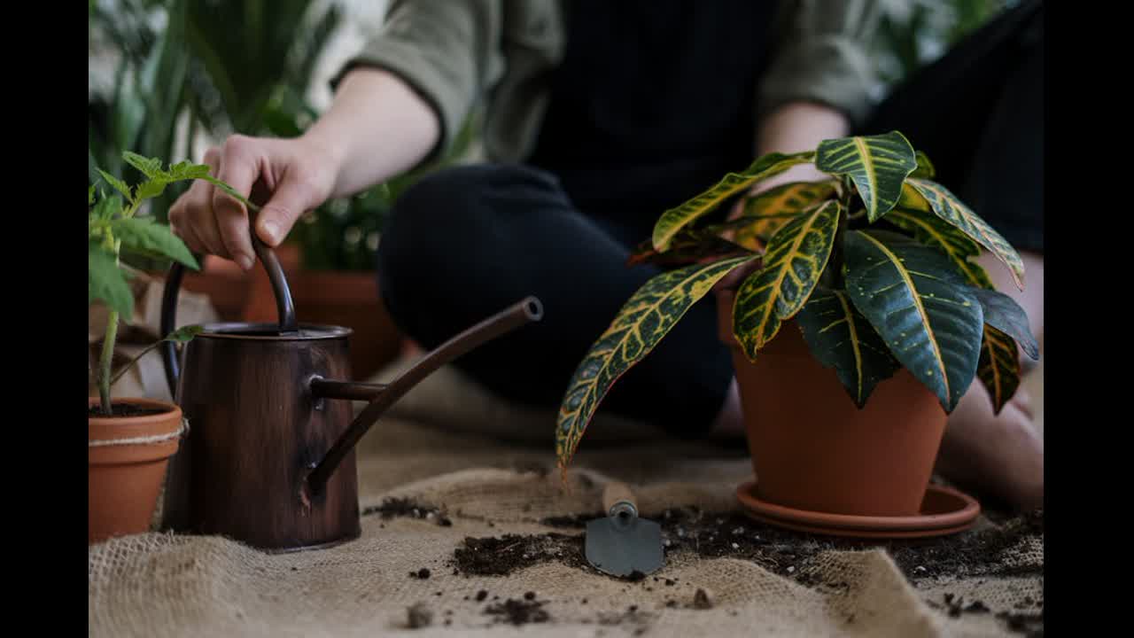 Editorial indoor plant photography for houseplant care article