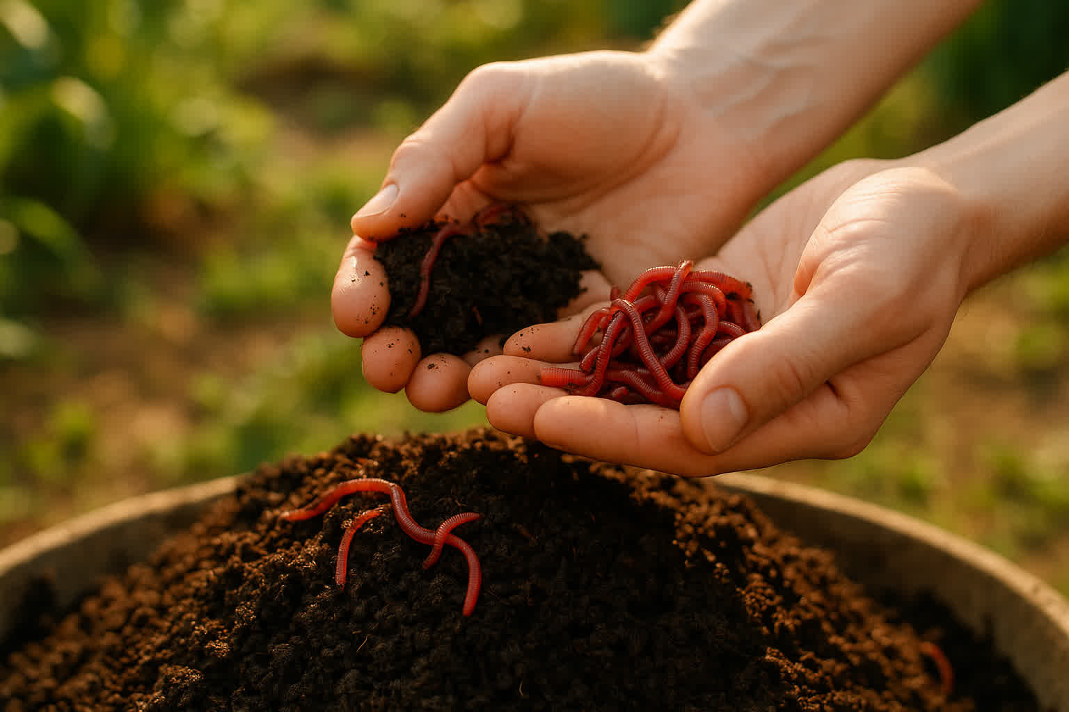 How to Separate Worms from Worm Castings - Separate worms from worm castings