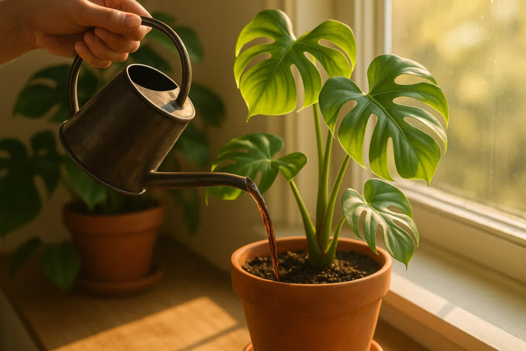 worm casting tea houseplants